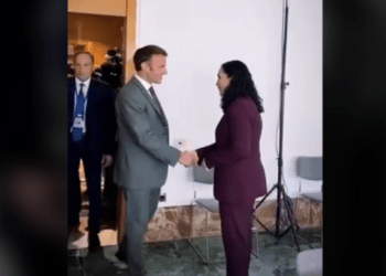 Osmani takohet me Macronin në Spanjë