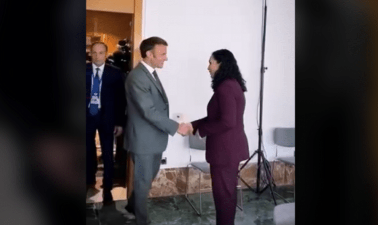 Osmani takohet me Macronin në Spanjë