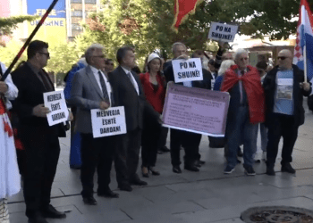 Nis marshi protestues kundër politikave të Serbisë ndaj vendbanimeve shqiptare në Medvegjë, Bujanoc e Preshevë