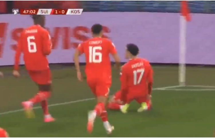 Me të nisur pjesa e dytë, Zvicra ka kaluar në epërsi ndaj Kosovës