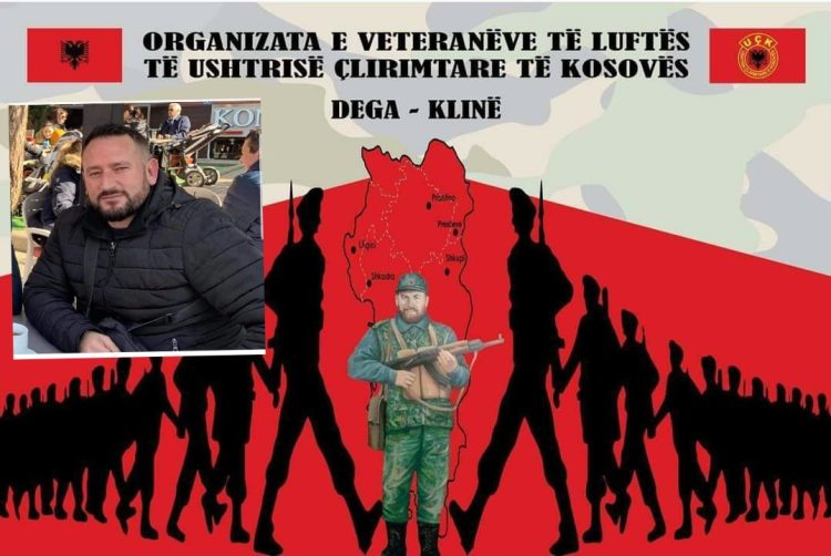 OVL UÇK në Klinë, të pikëlluar me vdekjen e Ilir Qallapekut, njoftojnë për varrimin