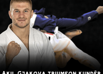 Akil Gjakova fantastik kundër xhudistit që përfaqëson Serbinë
