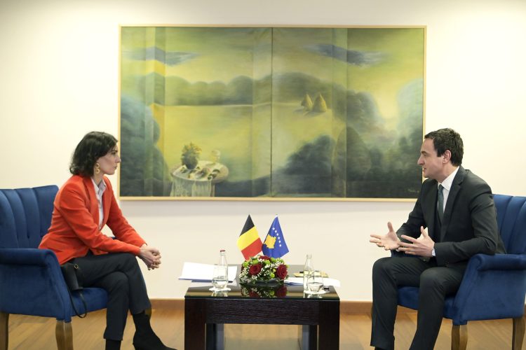 Kurti në takim me ministren belge: Kosova mbetet e përkushtuar për zbatimin e Marrëveshjes Bazë dhe Aneksit të saj