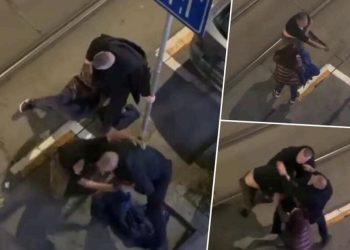 Sigurimi i një lokali në qendër të Beogradit, rrahin brutalisht një burrë para syve të gruas së tij