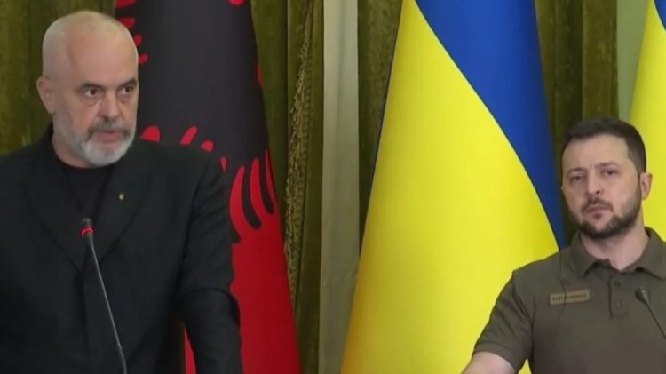 Zelensky publikon dekretin me çmimet shtetërore, Edi Rama merr vlerësimin për mbështetjen e Ukrainës