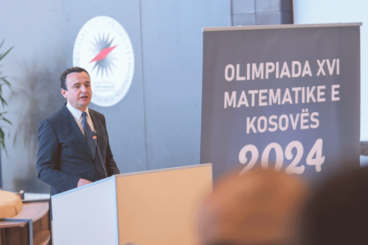 Kryeministri Kurti mori pjesë në ceremoninë hapëse të Olimpiada XVI Matematike e Kosovës