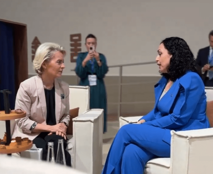 Osmani dhe Von Der Leyen diksutojnë për afrimin e Kosovës me BE-në