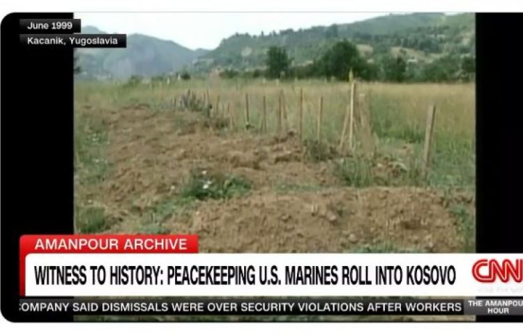 Gazetarja Amanpour publikoi një video nga lufta e Kosovës(VIDEO)