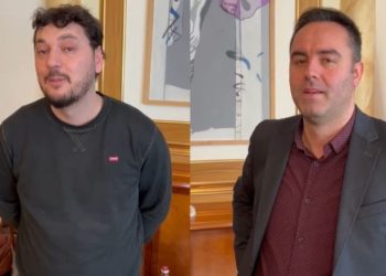 Kryetari Konjufca e fton në zyre aktorin që e imitoi në mënyrë fantastike, realizojnë video së bashku