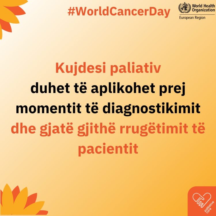 Dita kundër Kancerit, IKSHPK: Kujdesi paliativ duhet të jetë thelbësor për sistemet shëndetësore