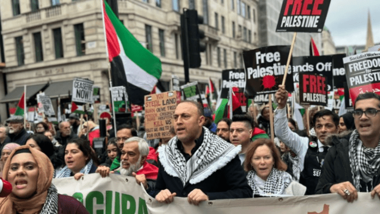Mijëra protestues në Londër bëjnë thirrje për armëpushim në Gaza