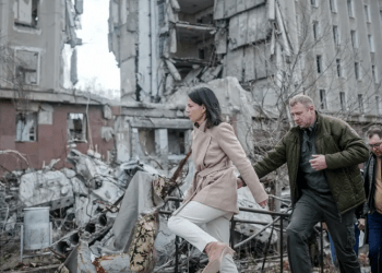 Ministrja gjermane lë në gjysmë vizitën në një qytet ukrainas, kërcënohej nga një dron rus