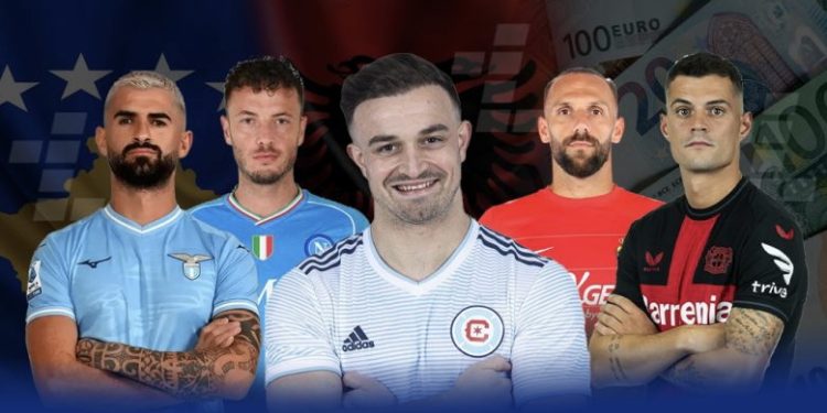 Këta janë dhjetë lojtarët shqiptarë më të paguar në futboll – Muriqi më lartë se Xhaka, befasojnë Hysaj dhe Muçi