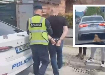 Tërhoqi zvarrë qenin me veturë