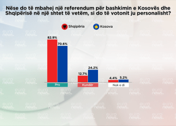 Shumica e shqiptarëve në Kosovë e Shqipëri, pro referendumit
