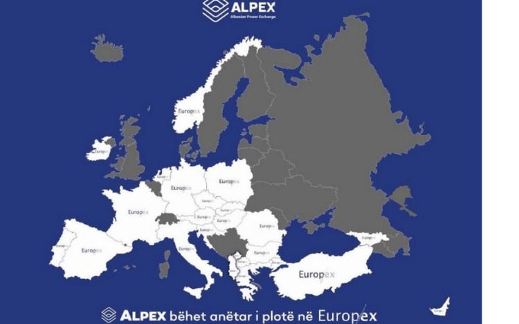 Bursa Shqiptare e Energjisë anëtare e plotë në Europex