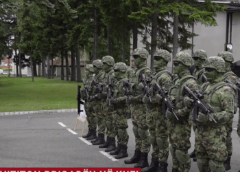 Ministri viziton Brigadën në kufi, propaganda e Vuçiqit, Gjuriqit e Vuçeviqit: Luftojmë për Kosovën