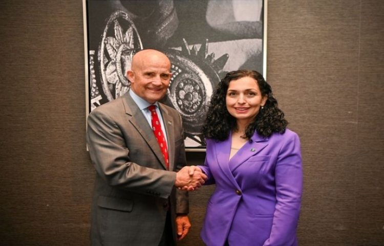 Osmani takon kongresistin Self, e falënderon për mbështetje ndaj Kosovës