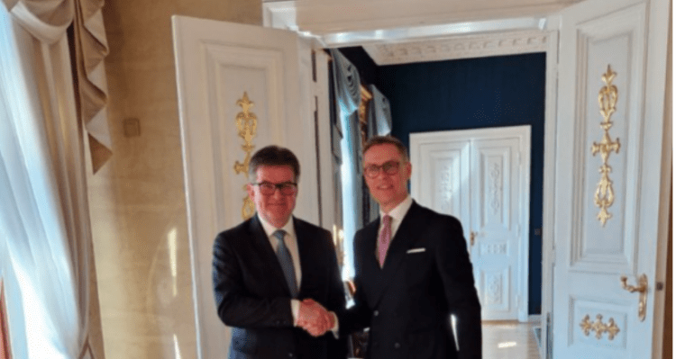 Lajçak në takim ‘të thellë e frymëzues’ me presidentin finlandez, flasin edhe për dialogun Kosovë-Serbi