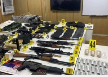 Policia gjen arsenal armatimi në veri të Kosovës
