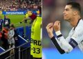 Tifozi hidhet nga tribuna për ta takuar, Ronaldo shpëton për mrekulli (Video)