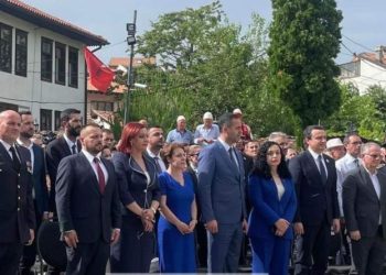 Osmani, Kurti e Konjufca në shënimin e 146-vjetori i Lidhjes Shqiptare të Prizrenit