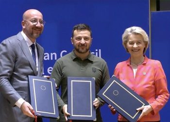 Ukraina nënshkruan marrëveshje sigurie me BE-në, Estoninë dhe Lituaninë