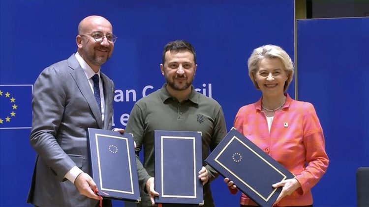 Ukraina nënshkruan marrëveshje sigurie me BE-në, Estoninë dhe Lituaninë