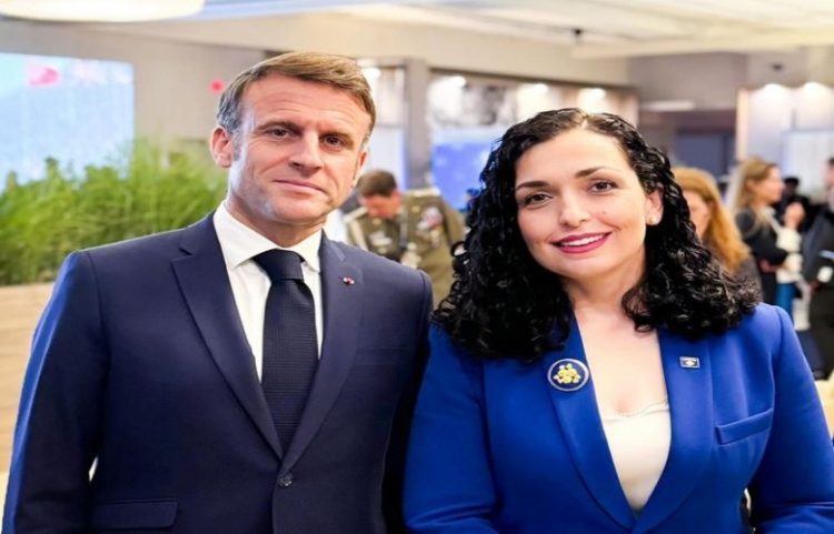 Osmani takoi Macronin, diskutojnë për forcim të marrëdhënieve Kosovë-Francë