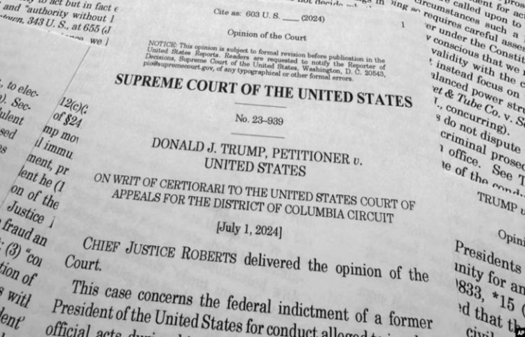Reagime ndaj vendimit të Gjykatës së Lartë për imunitetin e Trump-it