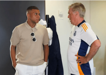 Ancelotti bën shaka me Mbappe: Do t’i gjej një vend në fushë për të luajtur