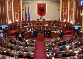 ‘Ndizen’ gj*akrat në Kuvend, Bardhi dhe Noka i afrohen foltores, bllokohen nga Garda(Video)