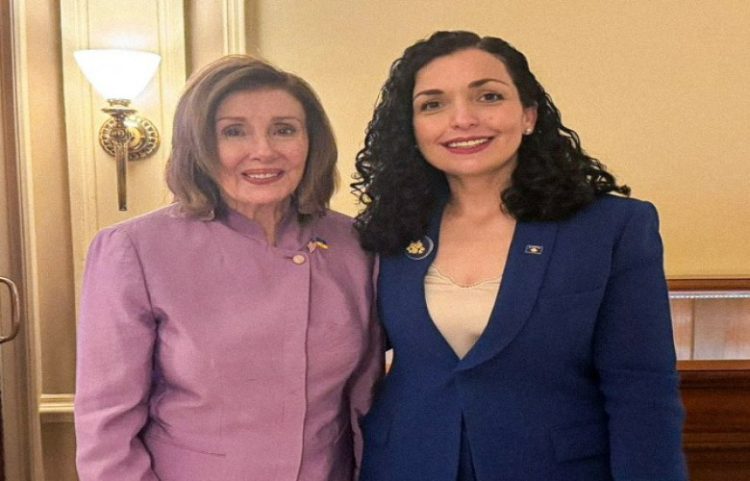 Osmani me Pelosin: Kënaqësi të diskutosh vlerat Kosovë – SHBA