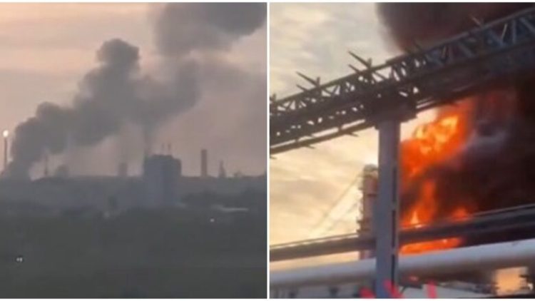 Ukrainasit ia vënë flakën rafinerisë më të madhe të naftës në Rusi