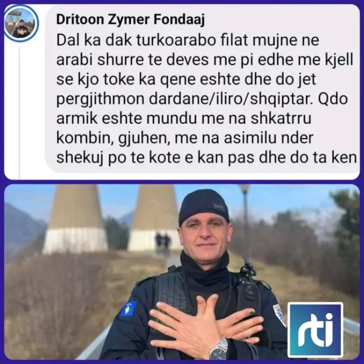 Degradon pjesëtari i Policisë së Kosovës, Driton Fondaj: Muslimanët munden sh…rr të devës me pi dhe mu kfjell!