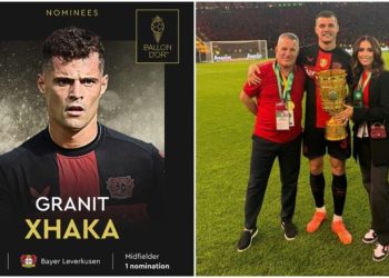 Postimi emocionues i babait të Granit Xhakës pas nominimit për Topin e Artë