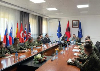 Përfaqësues të lartë të Gardës Kombëtare të FSK-së për vizitë në Shqipëri