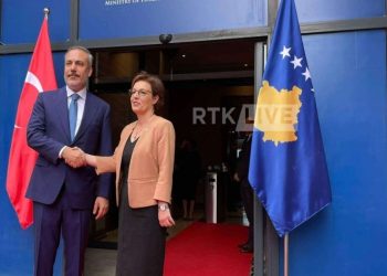 Ministrja Gërvalla takon  ministrin e Punëve të Jashtme të Turqisë, Hakan Fidan