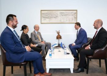 Pret në takim lamtumirës ambasadorin e OSBE-së, Krasniqi: Kontributi i tij për Kosovën do të mbetet i vlerësuar