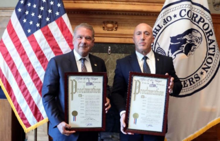 Qyteti Yonkers në New York ia ndan Haradinajt ‘Mirënjohjen e Qytetit’