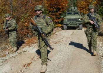 KFOR-i njofton për përfundimin e një operacioni 24 orësh, një togë kroate patrulloi në kufi me Serbinë