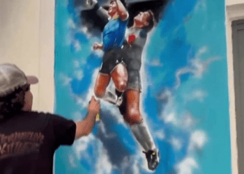 ‘Dora e Zotit’, tjetër mural në nder të Maradonës