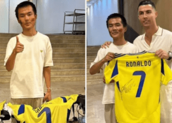 Udhëtoi 13 mijë kilometra me biçikletë për t’u takuar vetëm 1 minutë me Ronaldon