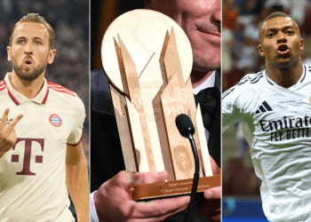 Kane dhe Mbappe ndajnë çmimin për sulmuesin më të mirë