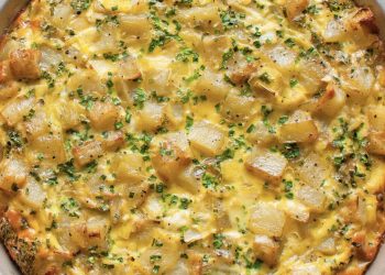 Tavë speciale me patate dhe presh, aromë e shije fantastike