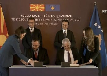 Nënshkruhen marrëveshjet mes Kosovës e Maqedonisë së Veriut