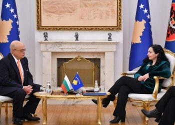 Presidentja Osmani priti në takim lamtumirës ambasadorin bullgar Gudjev