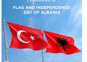 Dita e Pavarësisë, ambasada turke: Gëzuar 28 Nëntorin Shqipëri, partneri dhe aleati jonë strategjik