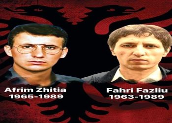 Sot bëhen 35 vjet nga rënia e dëshmorëve Afrim Zhitia dhe Fahri Fazliu