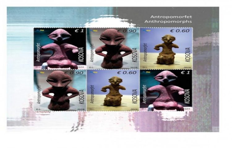 ‘Antropomorfet – trashëgimia e lashtë e Kosovës’ në pulla postare